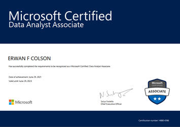 Data Analyst Associate with Power BI - 06-2021 - Erwan Colson